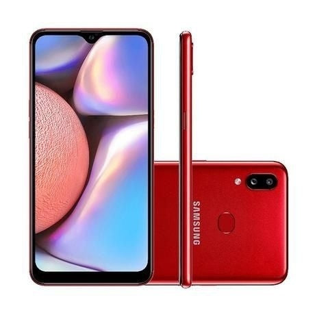 Smartphone Samsung Galaxy A10s 32GB 4G Wi-Fi Tela 6.2'' Dual Chip 2GB RAM Câmera Dupla + Selfie 8MP - Vermelho - ofertasbacanassss